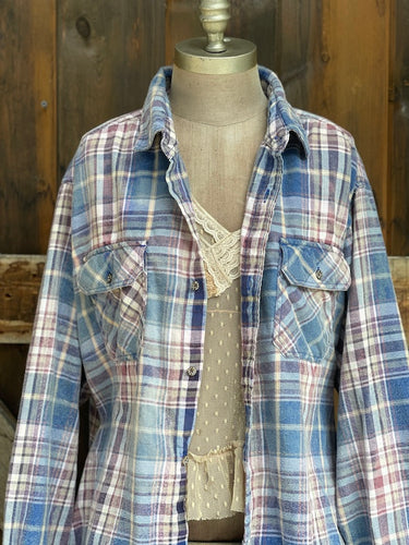 Halloween Series Flannel HAUNTED PATH - Spell Lavender